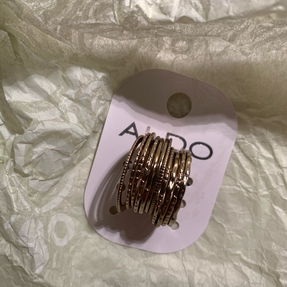 Aldo Gold Ring Set - Picture 3 of 3